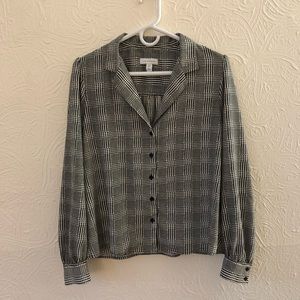 TOPSHOP houndstooth shirt